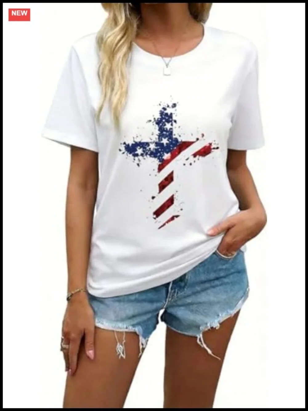 Women's Summer Graphic Tee - Cotton Blend Boho Casual T-Shirt